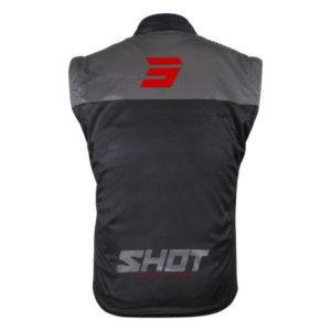 COLETE SHOT SOFTSHELL BODY WARMER LITE 3.0 GRY/BLK/REDFLU