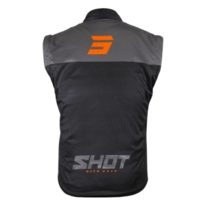 COLETE SHOT SOFTSHELL BODY WARMER LITE 3.0 GRY/BLK/ORGFLU