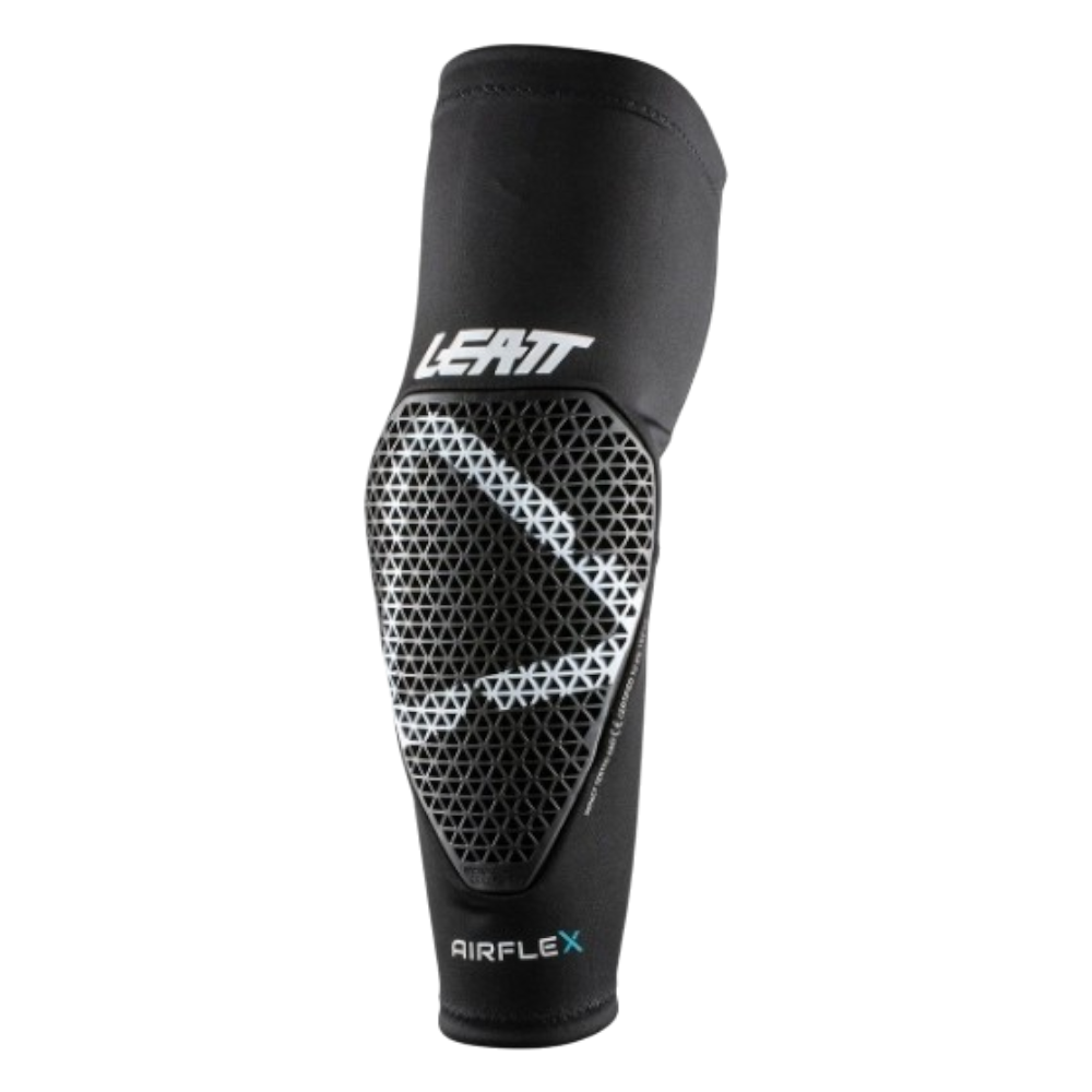 COTOVELEIRAS LEATT AIRFLEX BLK/WHT 1 COTOVELEIRAS LEATT AIRFLEX BLK/WHT