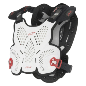 COLETE PEITORAL ALPINESTARS CHEST PROTECTOR GUARD A-1 WHT/BLK