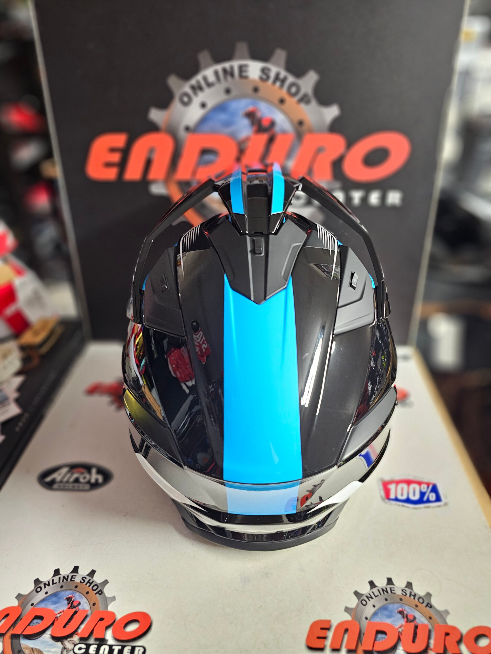 CAPACETE AIROH BANDIT TUNE BLU/RED/BLK 8 CAPACETE AIROH BANDIT TUNE BLU/RED/BLK - Image 8