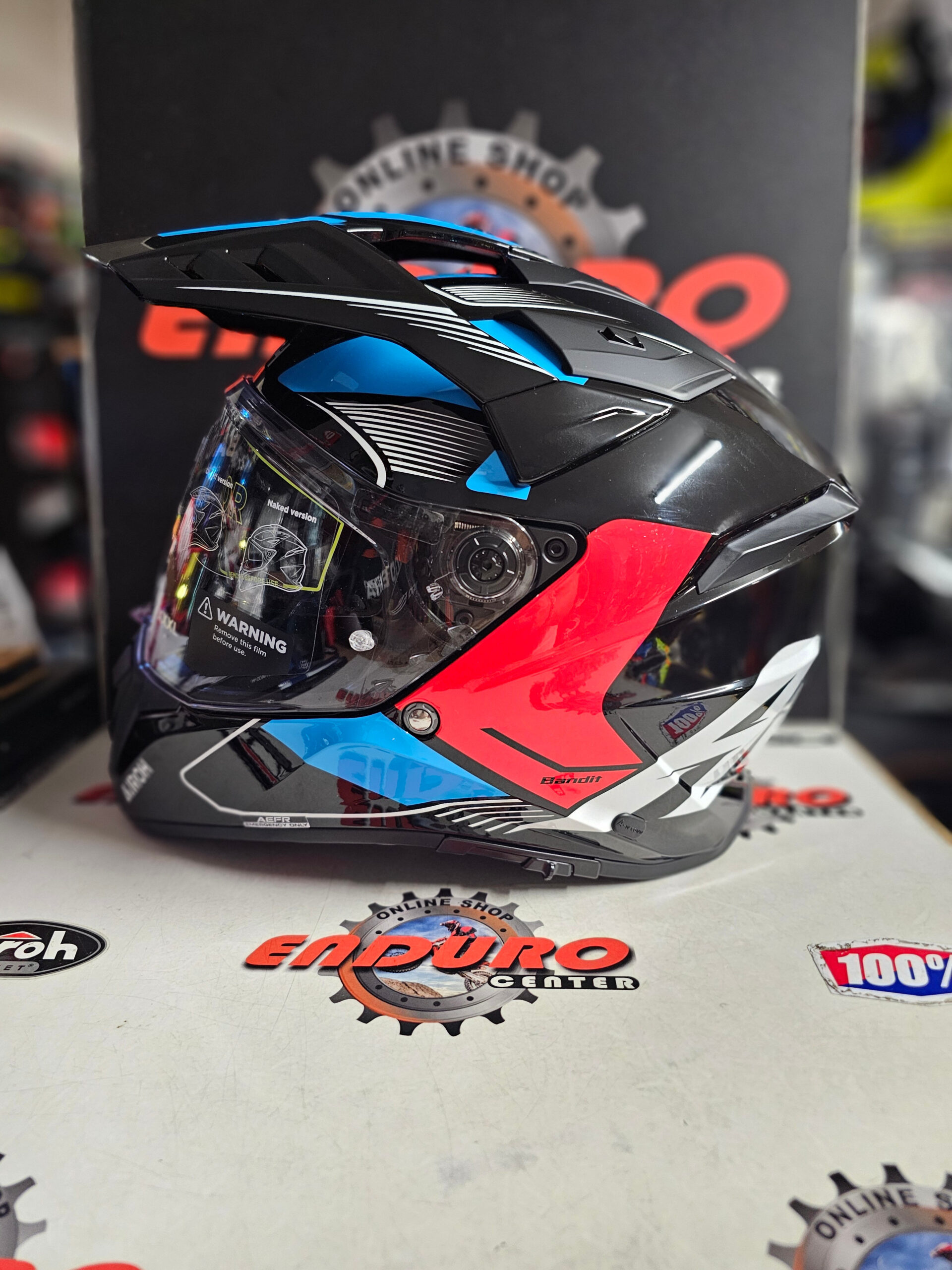CAPACETE AIROH BANDIT TUNE BLU/RED/BLK 9 CAPACETE AIROH BANDIT TUNE BLU/RED/BLK - Image 9