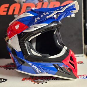 CAPACETE AIROH AVIATOR ACE 2 SHIELD BLU/REDFLU/BLK/WHT