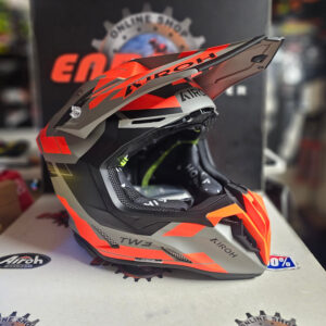 CAPACETE AIROH TWIST 3 DYNASTY ORG/GRY/BLK MATT