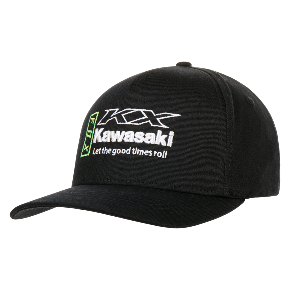 BONÉ FOX FLEXFIT KAWASAKI SQUARE BLK/GRN 4 BONÉ FOX FLEXFIT KAWASAKI SQUARE BLK/GRN - Image 4