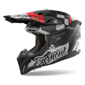 CAPACETE AIROH AVIATOR 3 BURNOUT BLK/GRY/RED