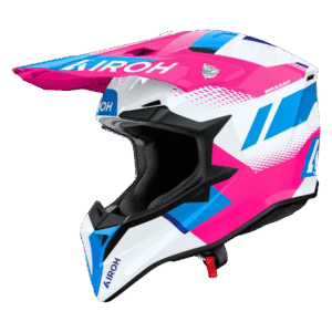 CAPACETE AIROH WRAAAP VISION PNK/WHT/LTBLU