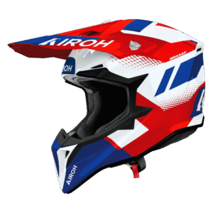 CAPACETE AIROH WRAAAP VISION RED/BLU/WHT