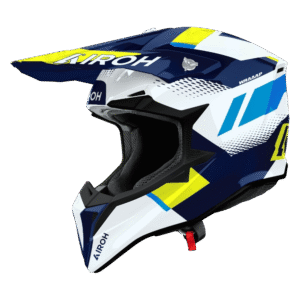 CAPACETE AIROH WRAAAP VISION DKBLU/WHT/YLWFLU