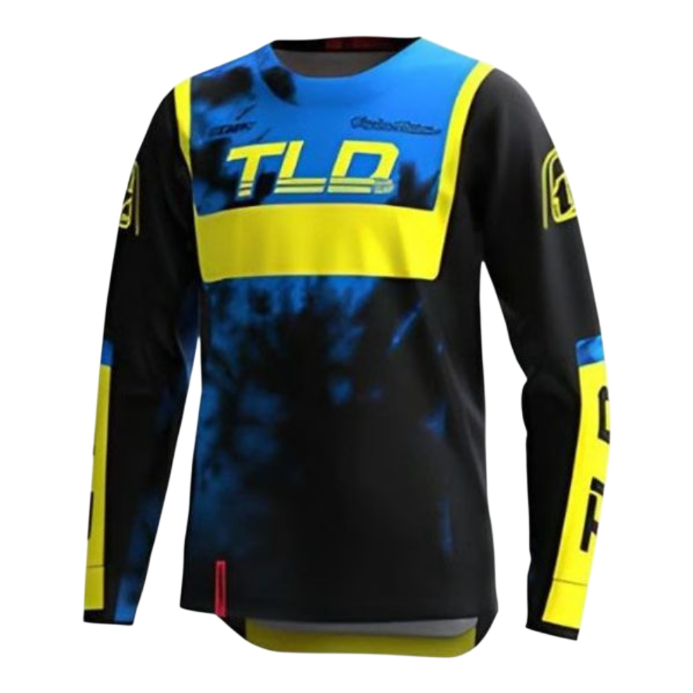 CAMISOLA TROY LEE DESIGNS GP ASTRO BLK/YLWFLU/BLU 1 CAMISOLA TROY LEE DESIGNS GP ASTRO BLK/YLWFLU/BLU