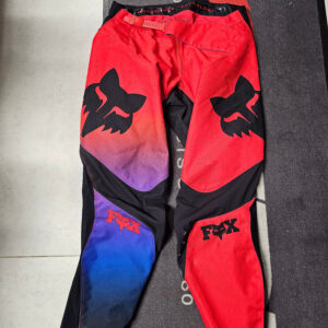 CALÇAS USADAS FOX 360 STREAK RED/BLU/BLK