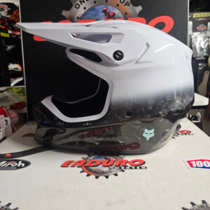 CAPACETE USADO FOX V3 RS CARBON GHOST 25/26 WHT/BLK