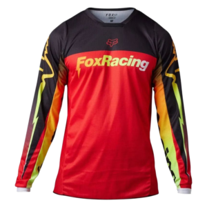 CAMISOLA FOX 180 STATK BLK/REDFLU/YLWFLU