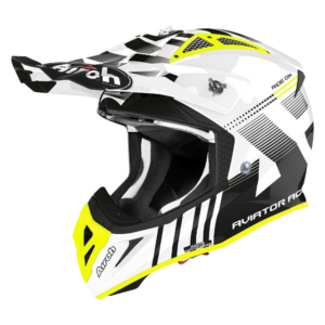 CAPACETE AIROH AVIATOR ACE NEMESIS WHT/BLK GLOSS