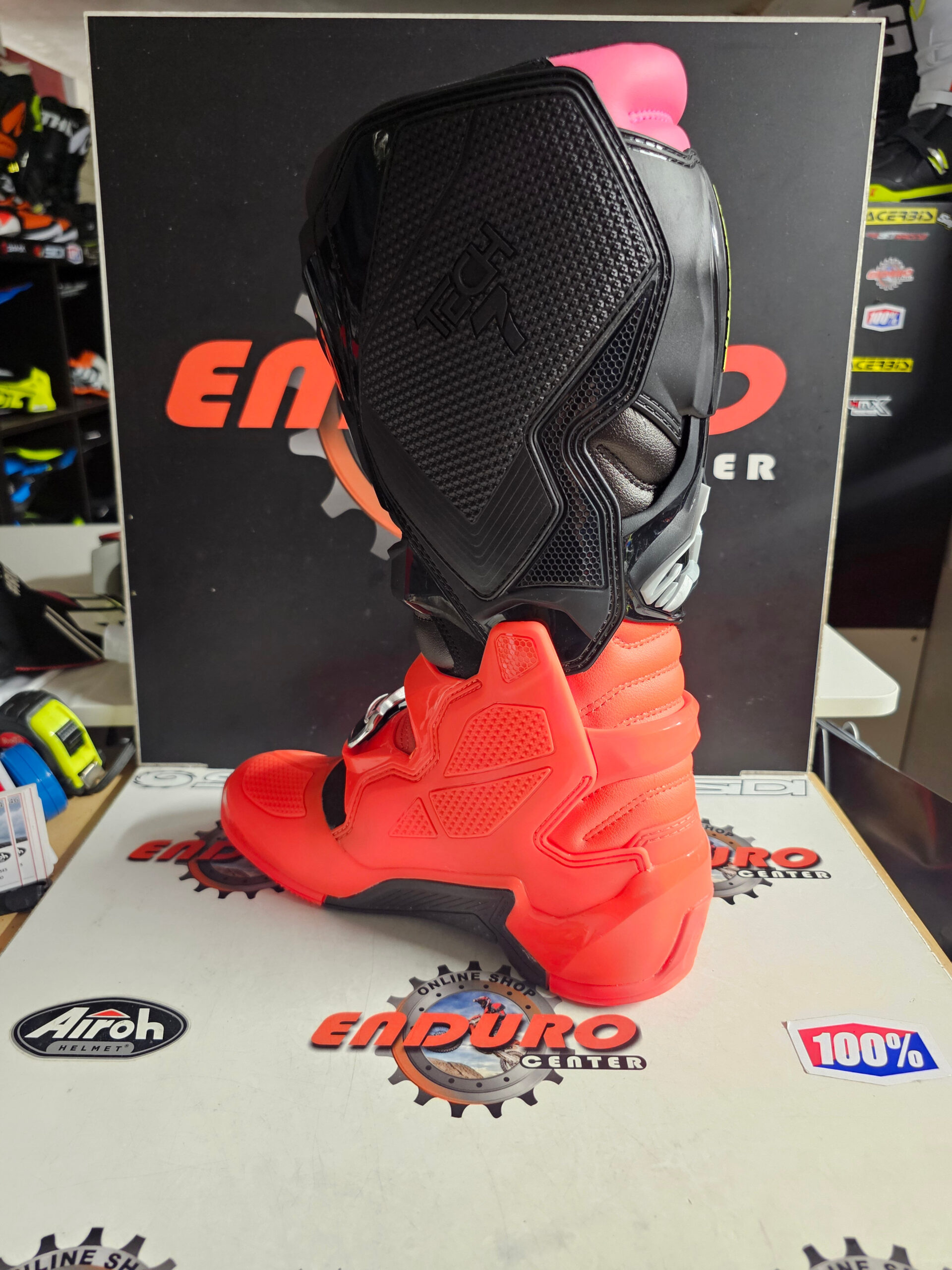 BOTAS ALPINESTARS TECH 7 BLK/RDFLU/MGT NM 25/26 7 BOTAS ALPINESTARS TECH 7 BLK/RDFLU/MGT NM 25/26 - Image 7
