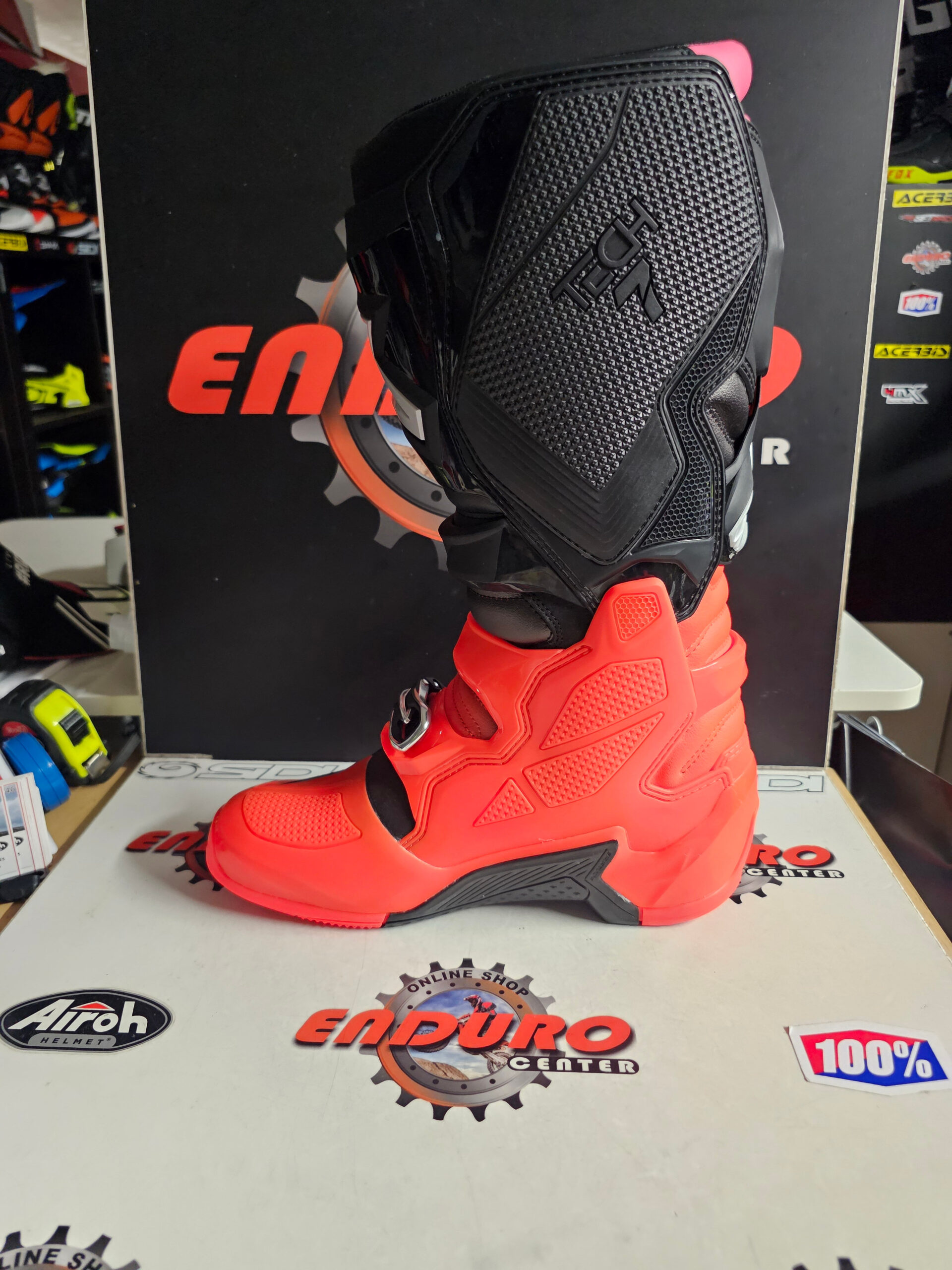 BOTAS ALPINESTARS TECH 7 BLK/RDFLU/MGT NM 25/26 8 BOTAS ALPINESTARS TECH 7 BLK/RDFLU/MGT NM 25/26 - Image 8