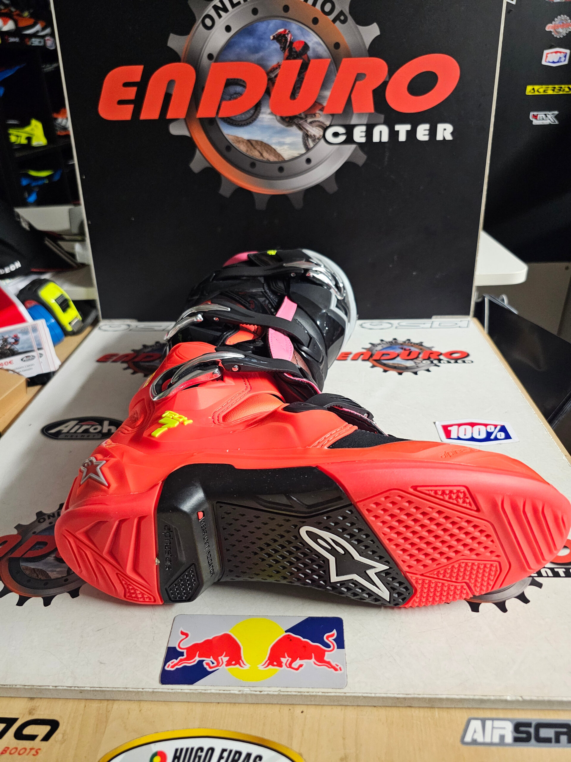 BOTAS ALPINESTARS TECH 7 BLK/RDFLU/MGT NM 25/26 10 BOTAS ALPINESTARS TECH 7 BLK/RDFLU/MGT NM 25/26 - Image 10