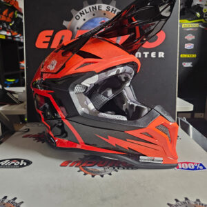 CAPACETE JUST1 J39 POSEIDON ORG/BLK