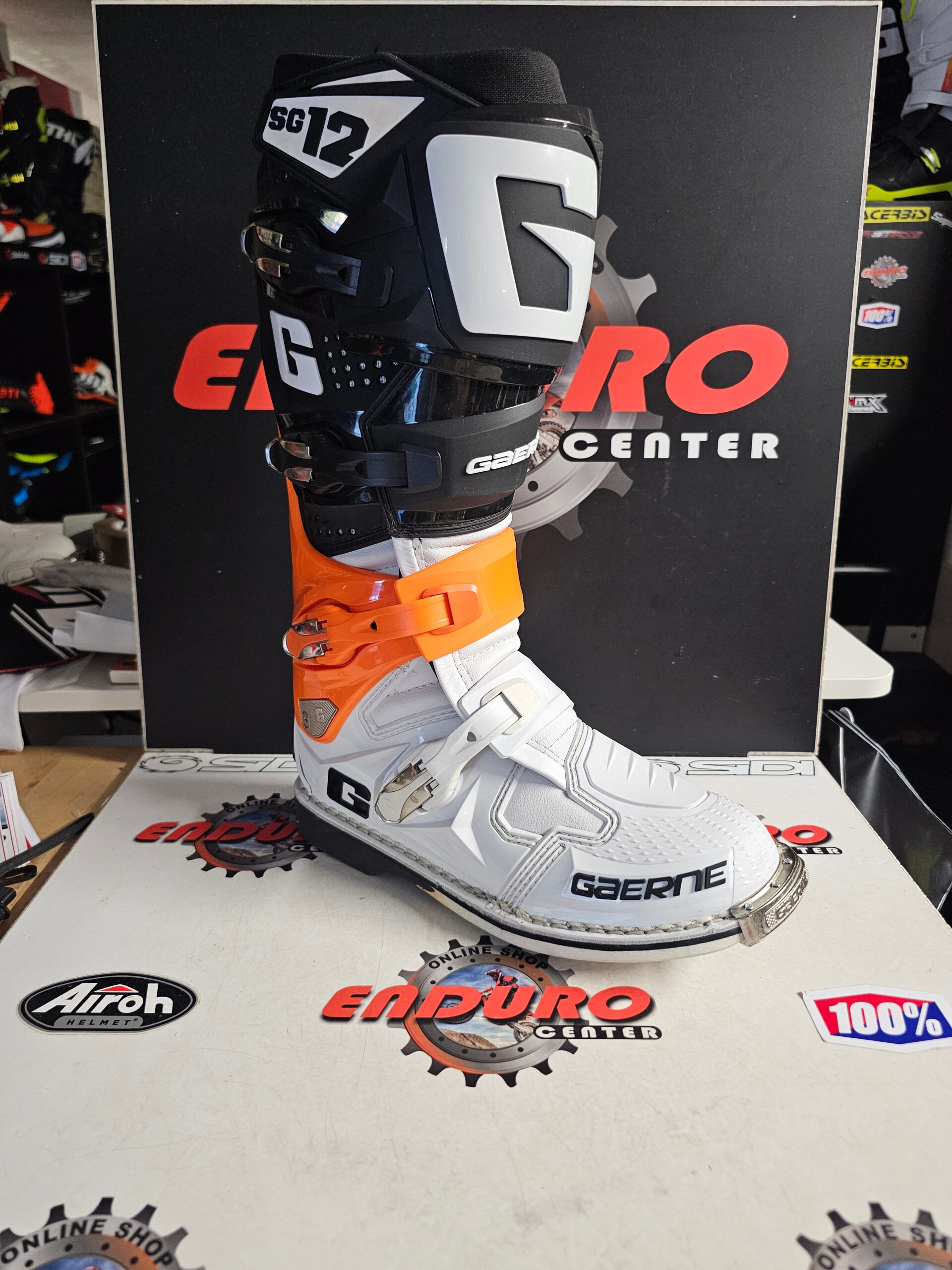 BOTAS GAERNE MX SG12 BLK/ORG/WHT 3 BOTAS GAERNE MX SG12 BLK/ORG/WHT - Image 3
