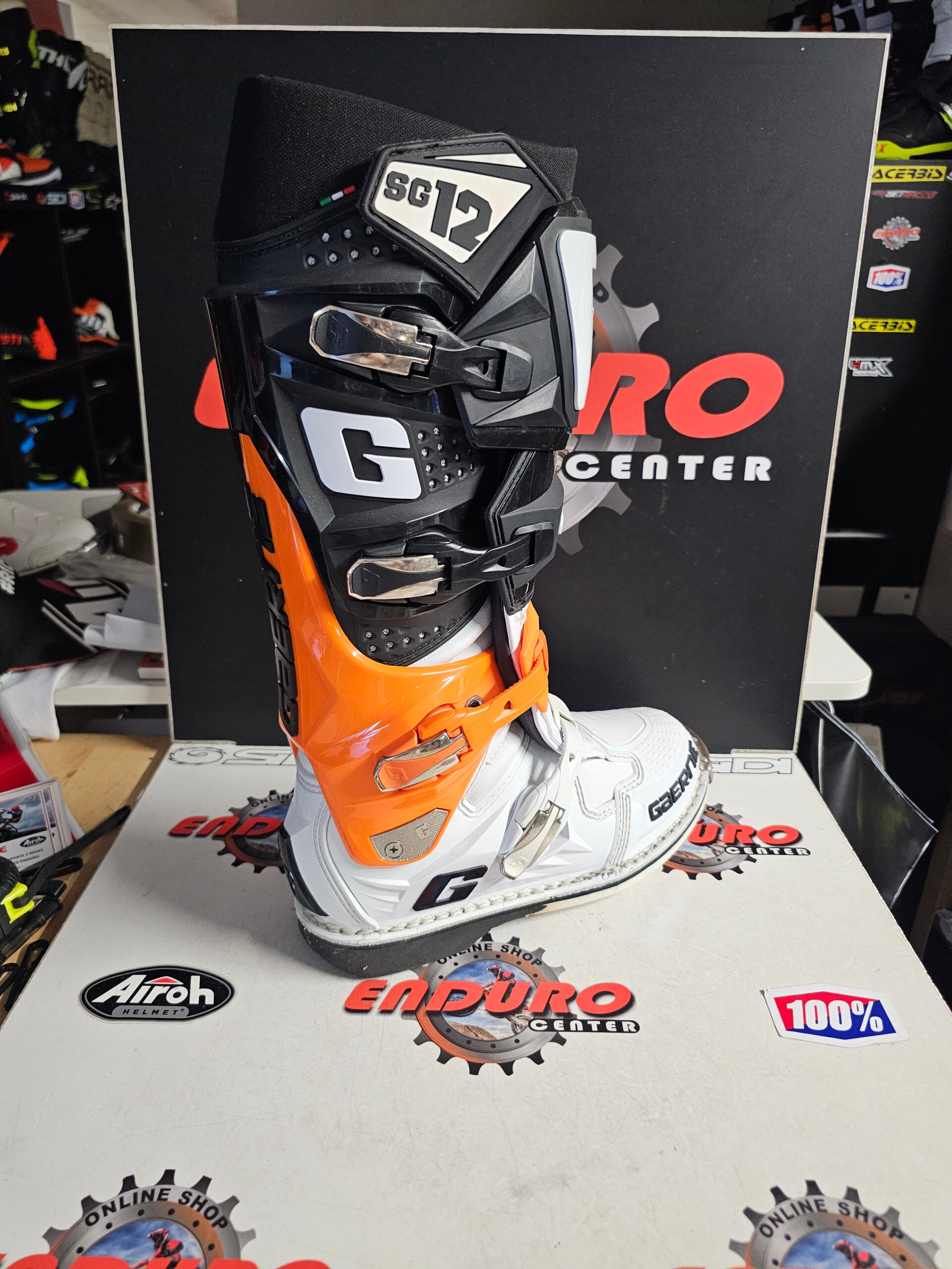 BOTAS GAERNE MX SG12 BLK/ORG/WHT 5 BOTAS GAERNE MX SG12 BLK/ORG/WHT - Image 5