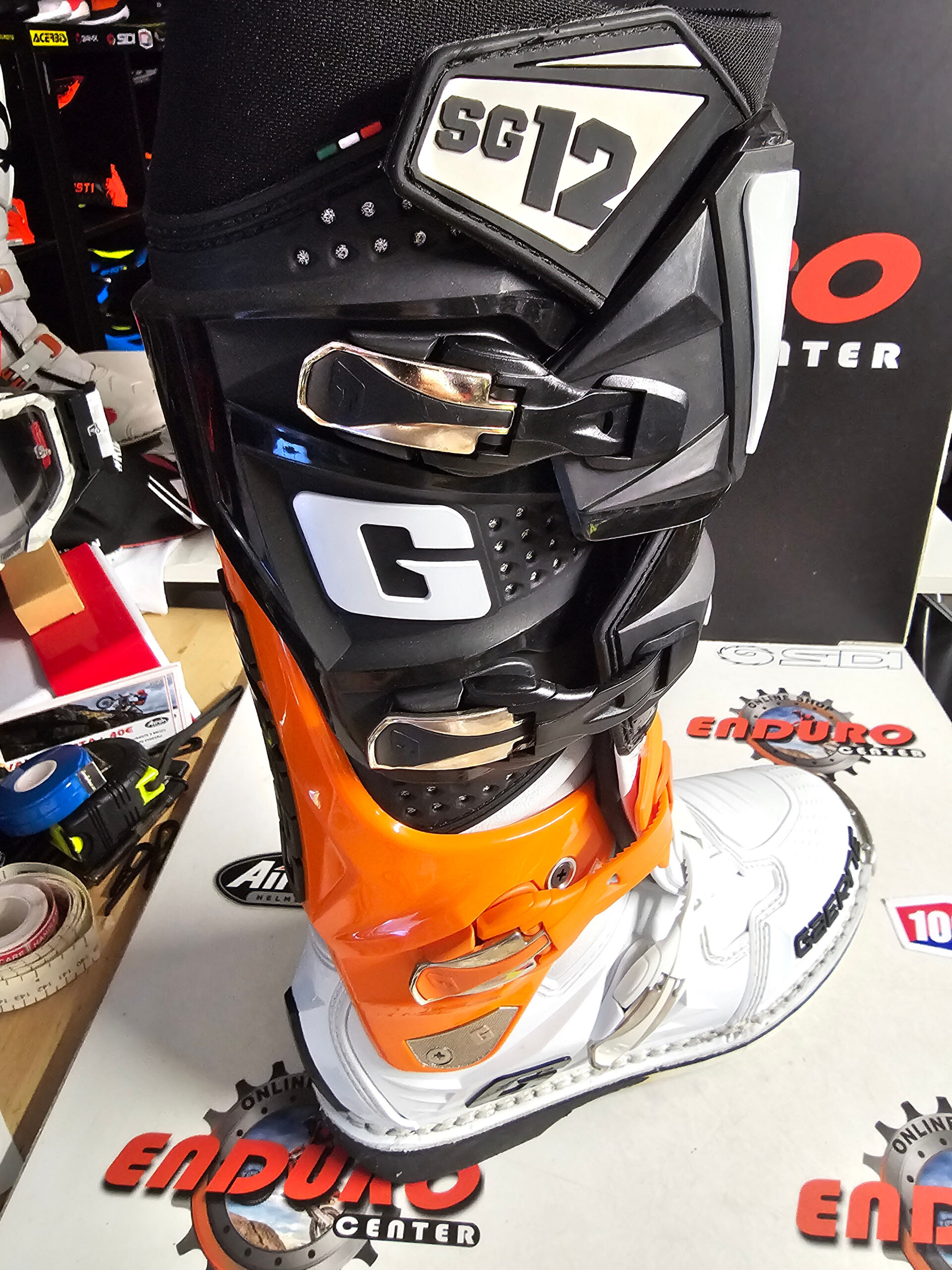 BOTAS GAERNE MX SG12 BLK/ORG/WHT 11 BOTAS GAERNE MX SG12 BLK/ORG/WHT - Image 11
