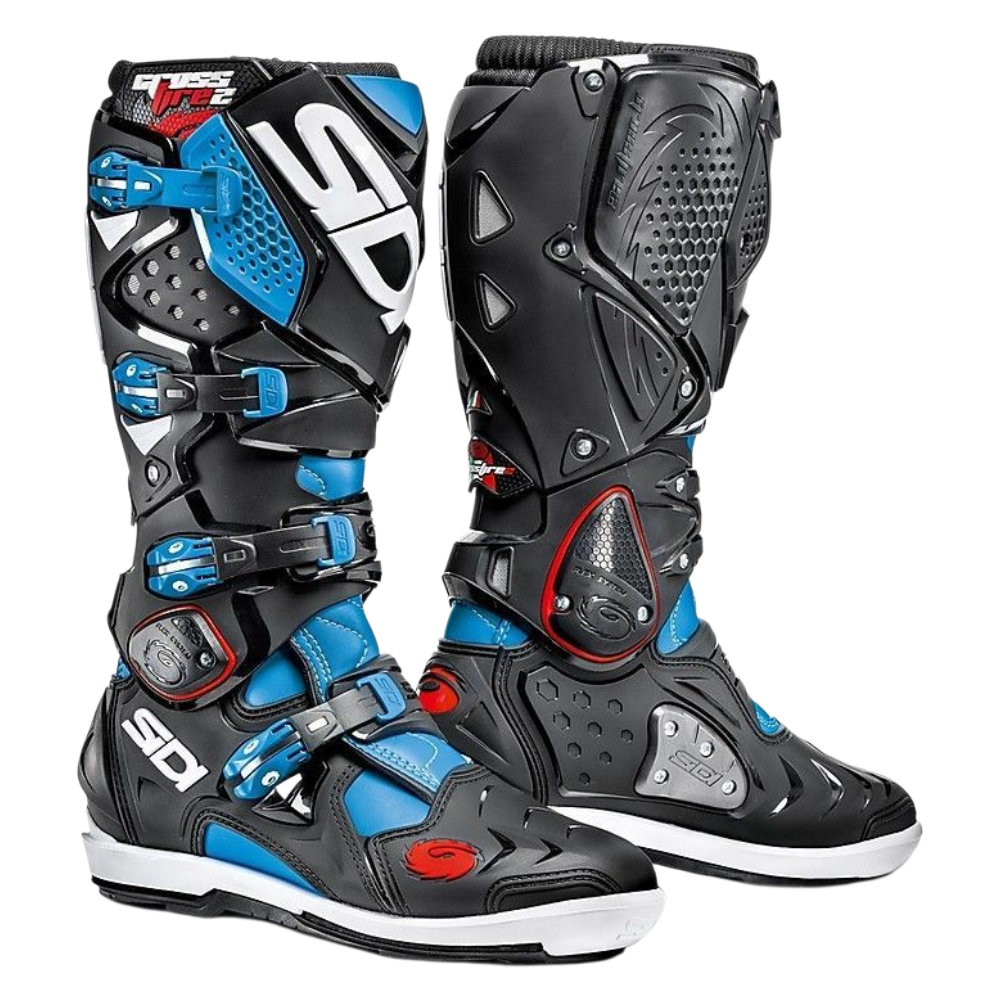 BOTAS SIDI CROSSFIRE 2 SRS BLK/LTBLU 1 BOTAS SIDI CROSSFIRE 2 SRS BLK/LTBLU