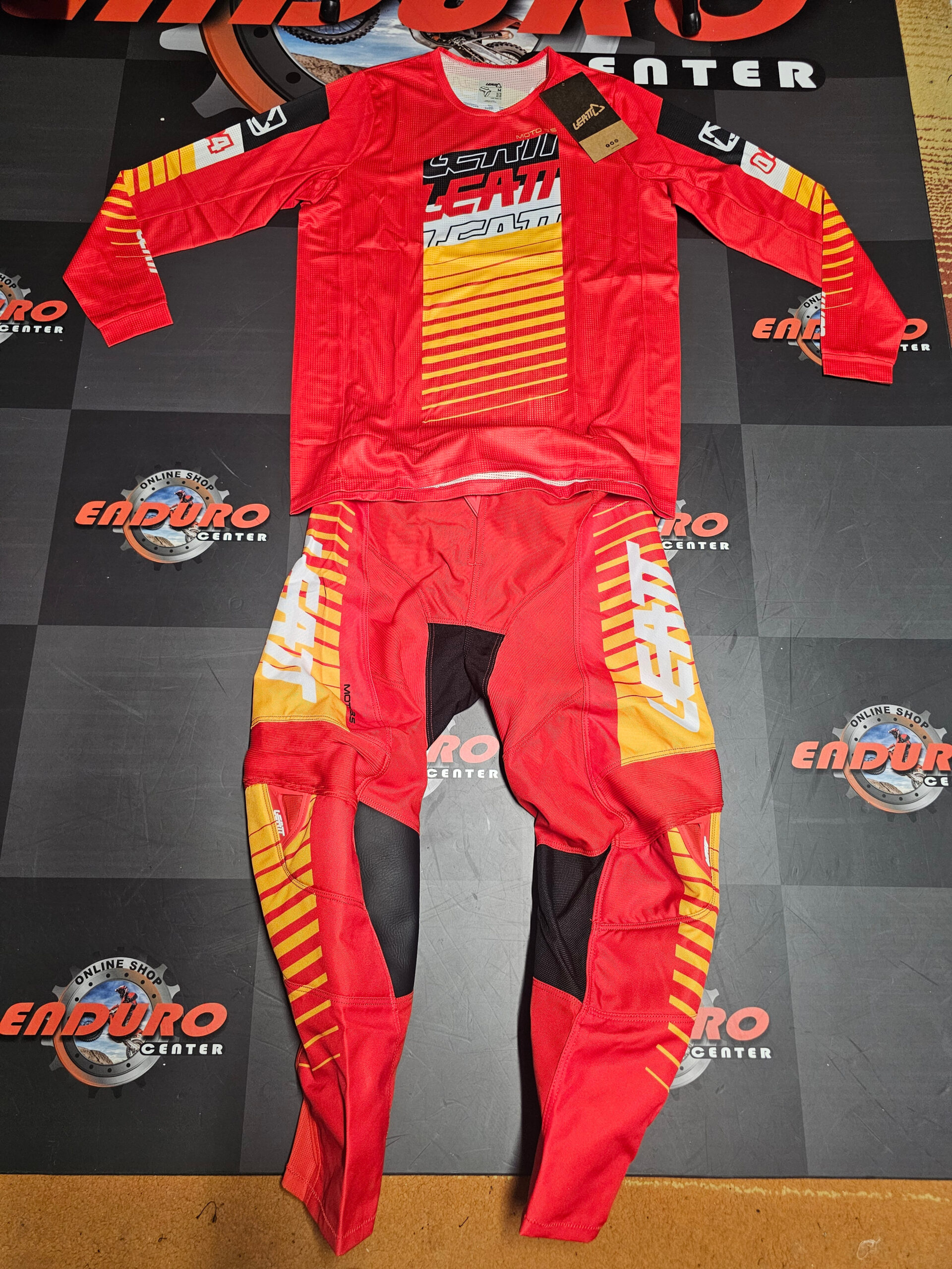 FATO LEATT MX GPX 3.5 RED RD/YLW/BLK 2 FATO LEATT MX GPX 3.5 RED RD/YLW/BLK - Image 2