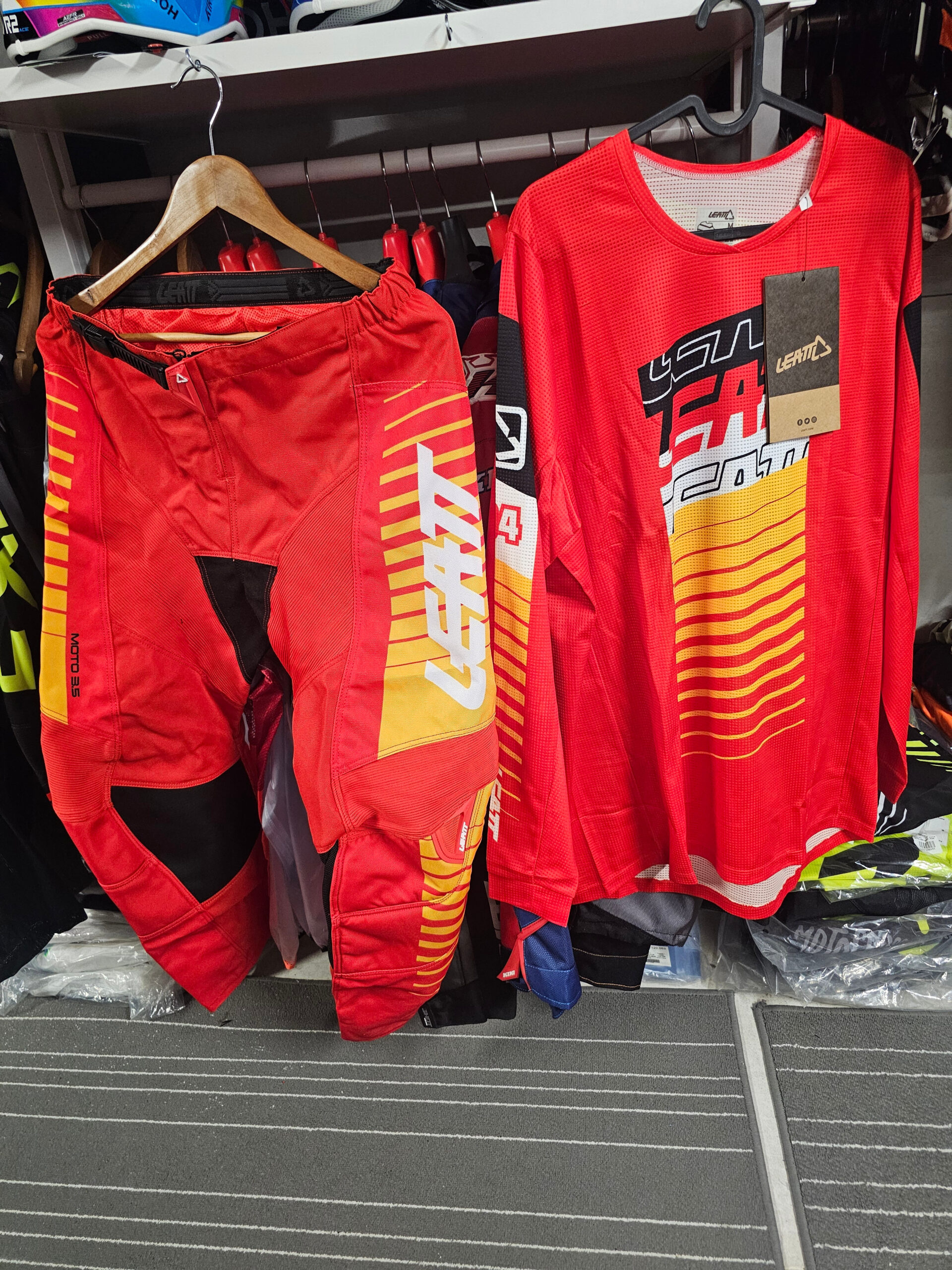 FATO LEATT MX GPX 3.5 RED RD/YLW/BLK 8 FATO LEATT MX GPX 3.5 RED RD/YLW/BLK - Image 8